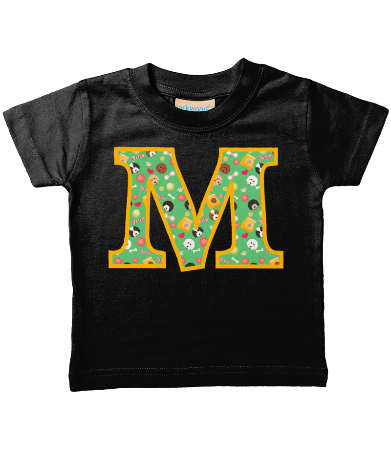 Doodle Dogs T-Shirt Letter M