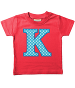 Blue Paws T-Shirt Letter K