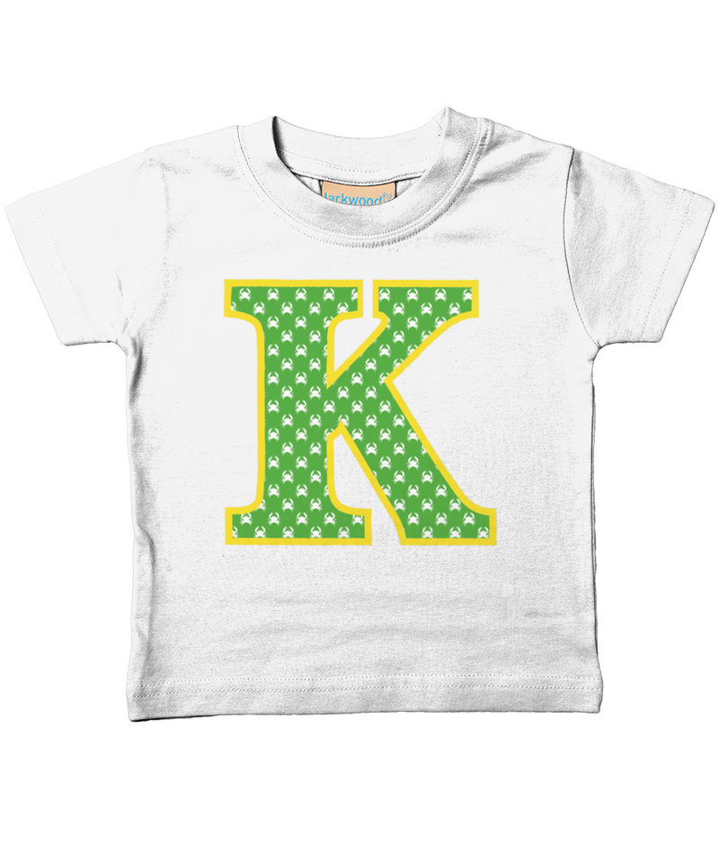 Green Crabs T-Shirt Letter K