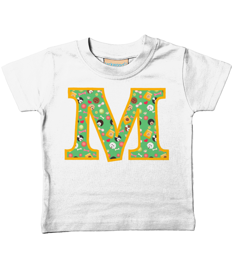 Doodle Dogs T-Shirt Letter M