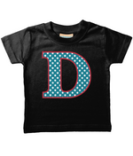 Blue Stars Letter D T Shirt