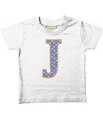 Purple Dogs And Cats Letter J T Shirt