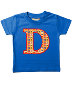 Orange Pet Superheroes T-Shirt Letter D