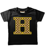 Brown Starfish Letter H T Shirt