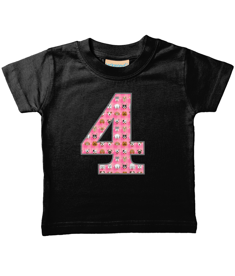 Pink Dogs Age 4 T Shirt