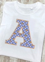 Purple Dogs And Cats T-Shirt Letter A