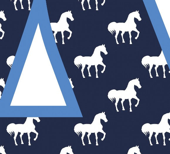 Blue Horse T-Shirt Letter A