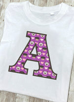 Purple Dog And Cat Love Letter A T Shirt