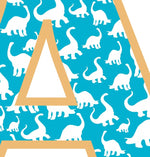 Blue Dinosaur T-Shirt Letter A