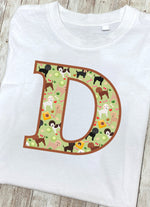 Doggy Playtime T-Shirt Letter D