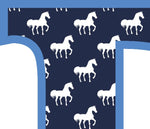 Blue Horse T-Shirt Letter D