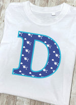 Blue Helicopter Letter D T Shirt