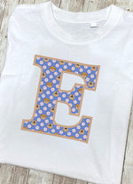 Purple Dogs And Cats Letter E T Shirt