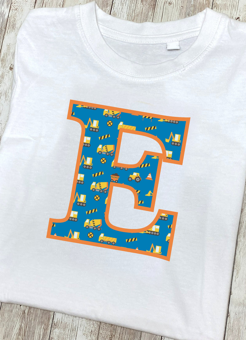 Blue Digger Letter E T Shirt