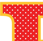 Red Polka Dot T-Shirt Letter F