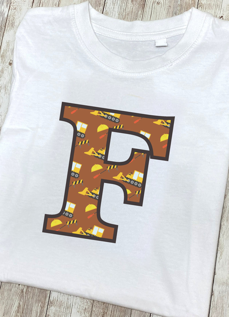 Brown Digger Letter F T Shirt