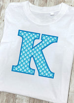 Blue Paws T-Shirt Letter K