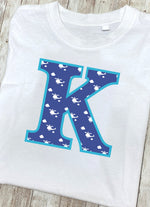 Blue Helicopter Letter K T Shirt