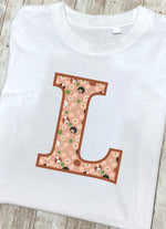 Doodle Dogs Letter L T Shirt