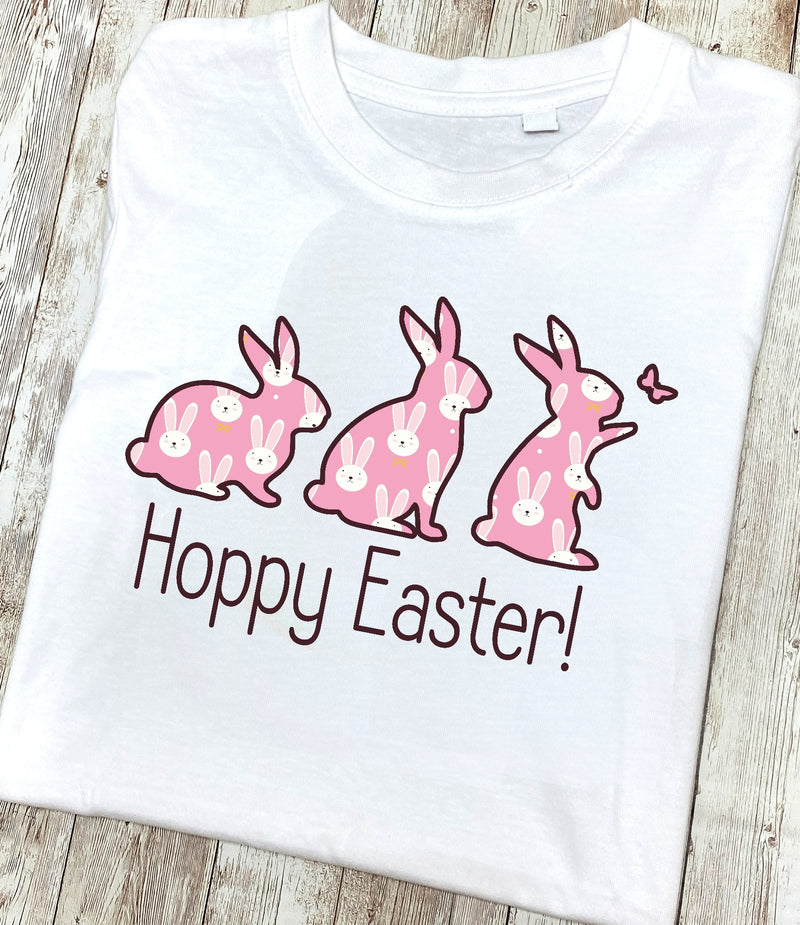 Hoppy Easter Pink Bunnies T Shirt