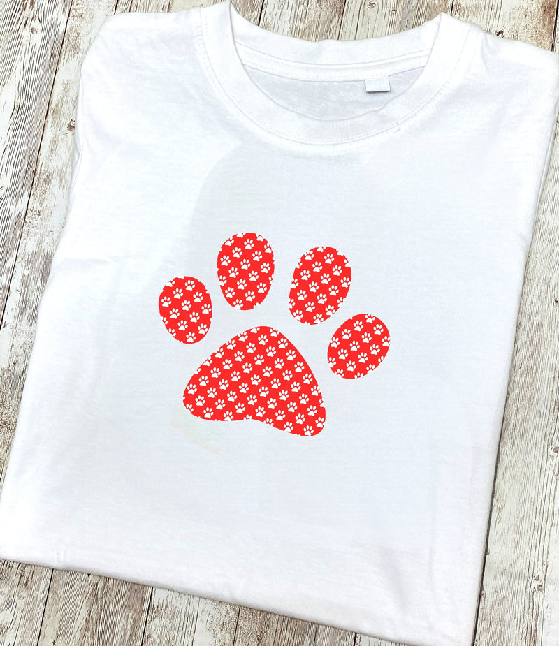 Red Paw T Shirt