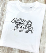 Beary Adventurous Black Outline T-Shirt