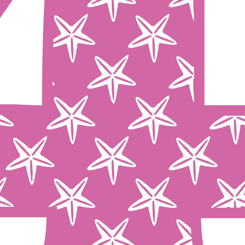 Pink Starfish Age 4 T Shirt