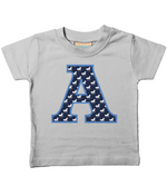 Blue Horse T-Shirt Letter A