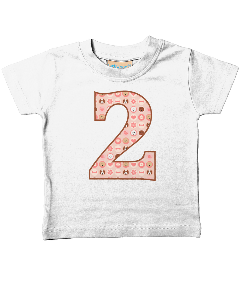 Pink Dogs Age 2 T Shirt