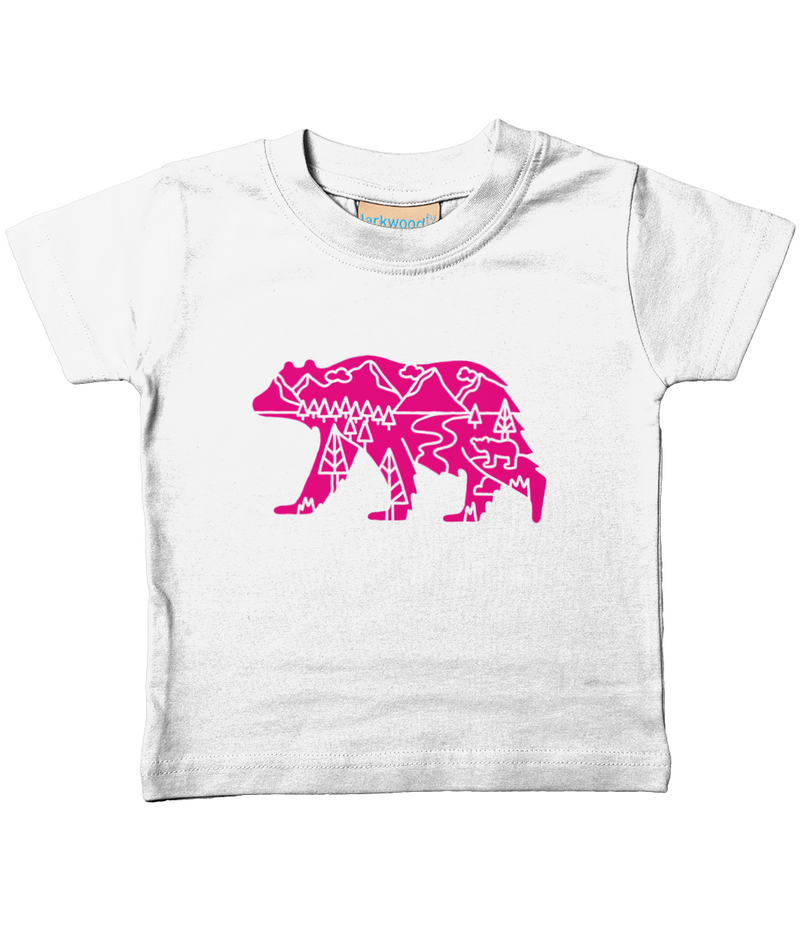 Beary Adventurous Pink Design T-Shirt