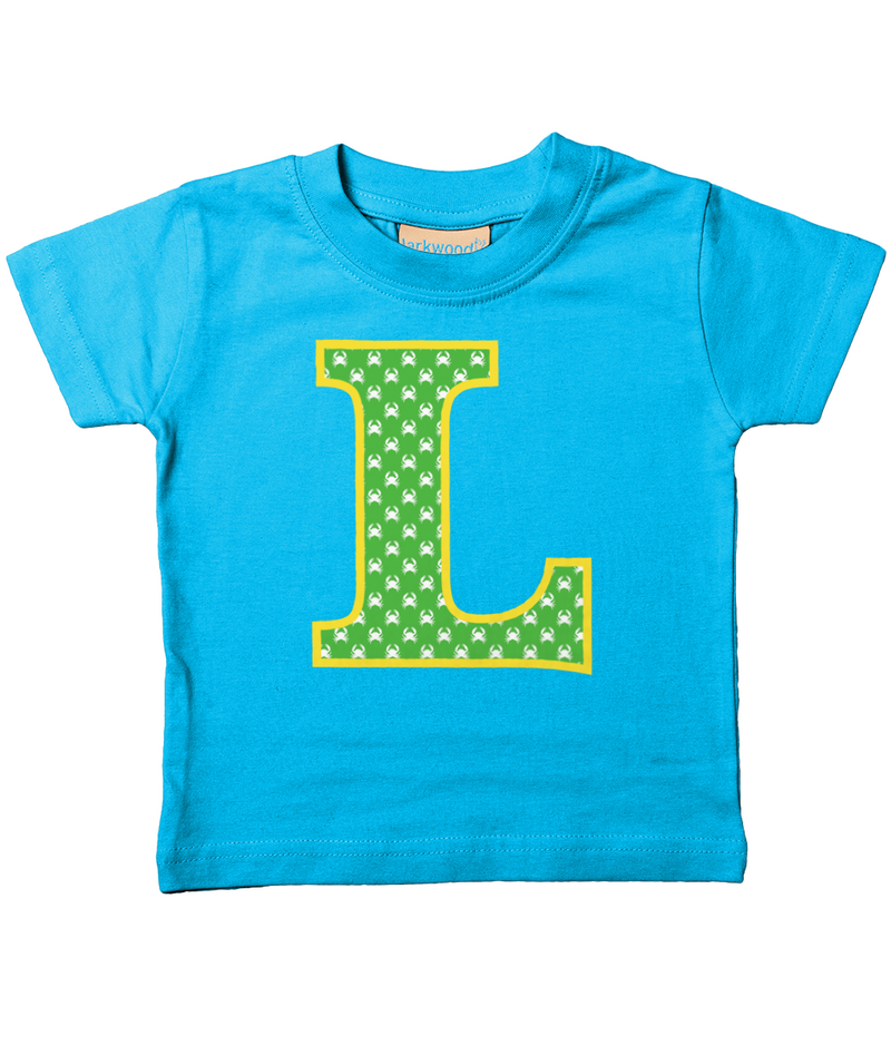 Green Crabs T-Shirt Letter L