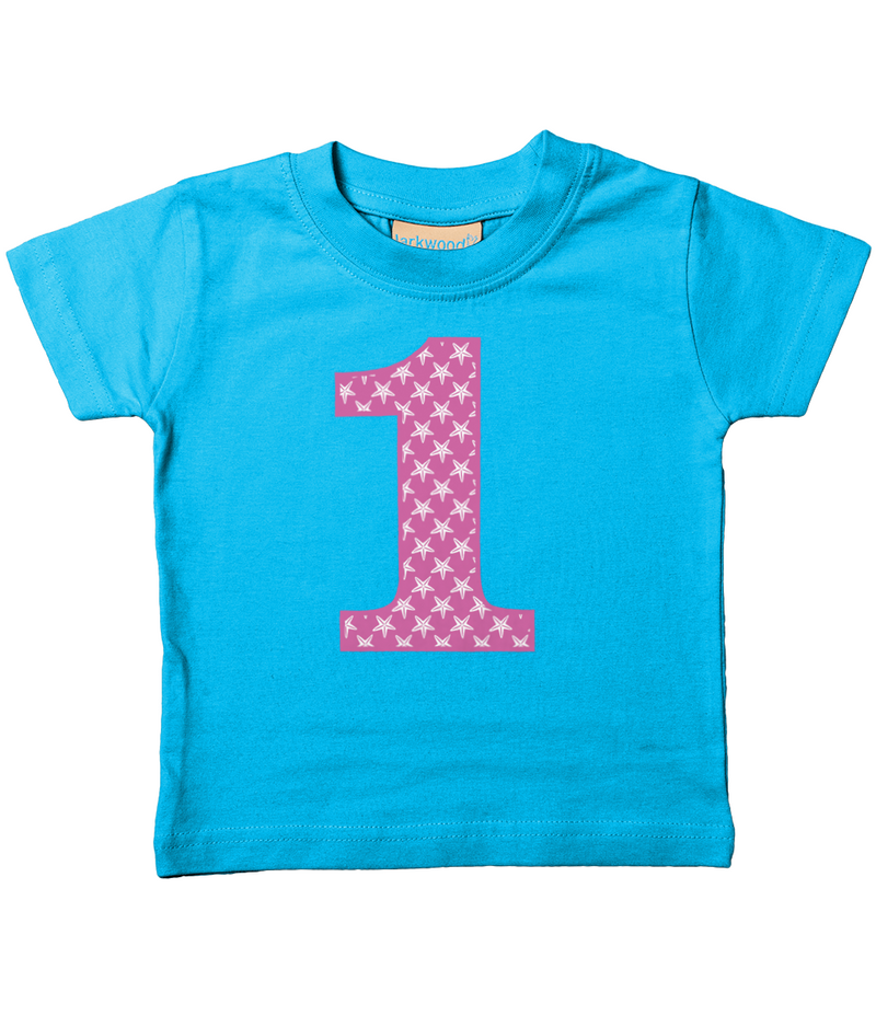 Pink Starfish Age 1 T Shirt