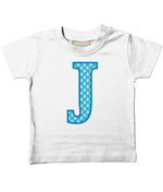 Blue Paws T-Shirt Letter J