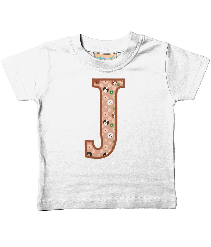 Doodle Dogs Letter J T Shirt