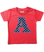 Blue Horse T-Shirt Letter A