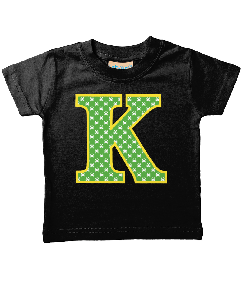 Green Crabs T-Shirt Letter K