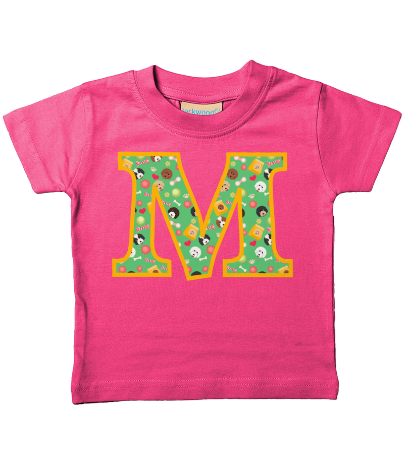 Doodle Dogs T-Shirt Letter M