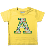 Green Pet Superheroes T-Shirt Letter A