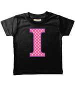 Pink Paws T-Shirt Letter I