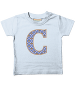 Purple Dogs And Cats T-Shirt Letter C