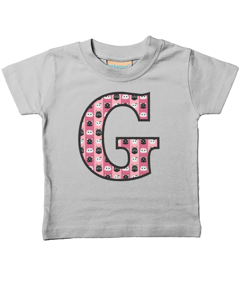 Pink Cats T-Shirt Letter G