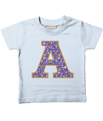 Purple Cats T Shirt Letter A