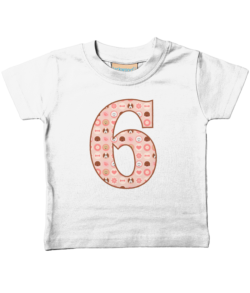 Pink Dogs Age 6 T Shirt