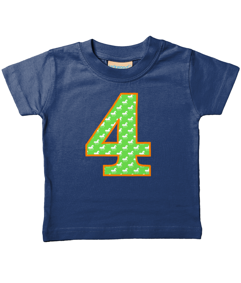 Green Horse Age 4 T Shirt