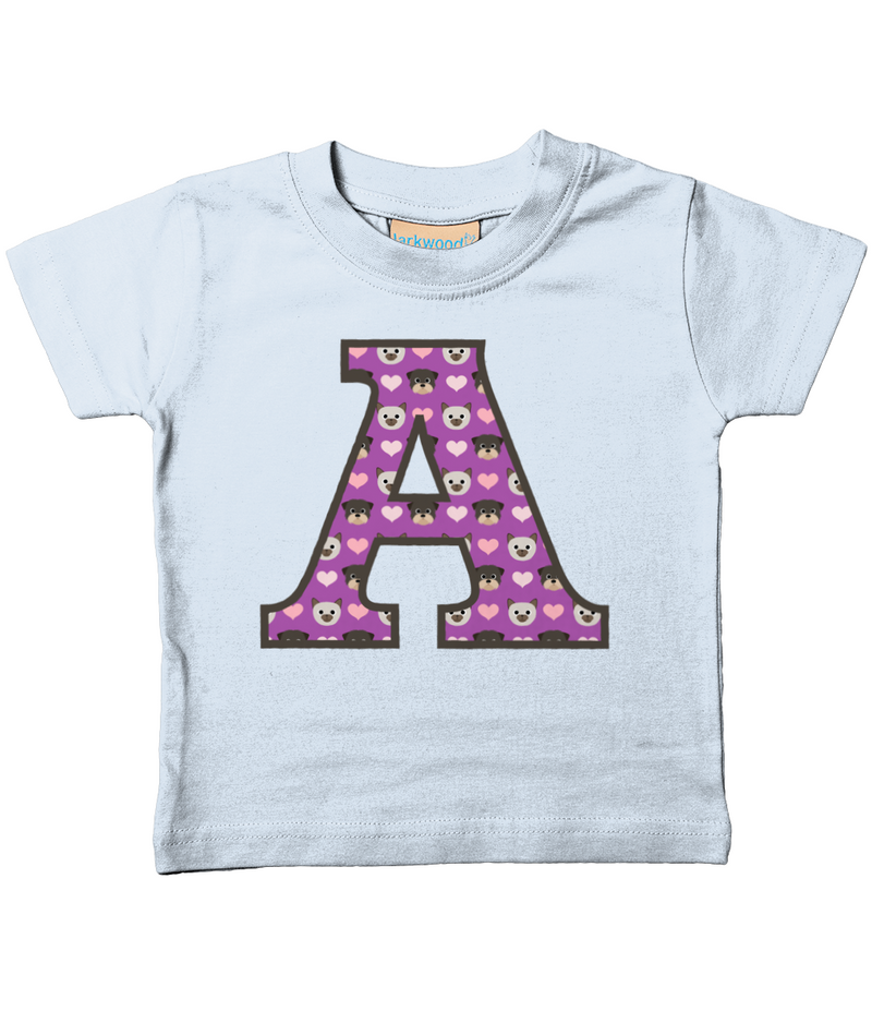 Purple Dog And Cat Love Letter A T Shirt