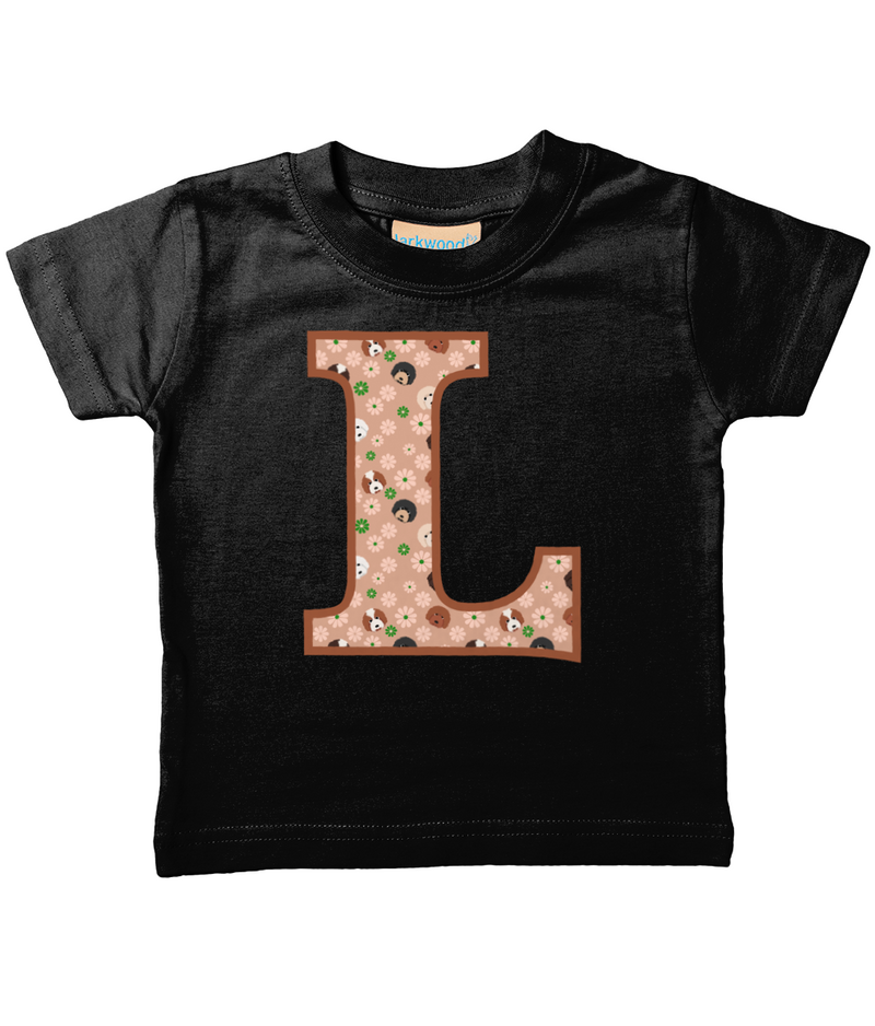 Doodle Dogs Letter L T Shirt