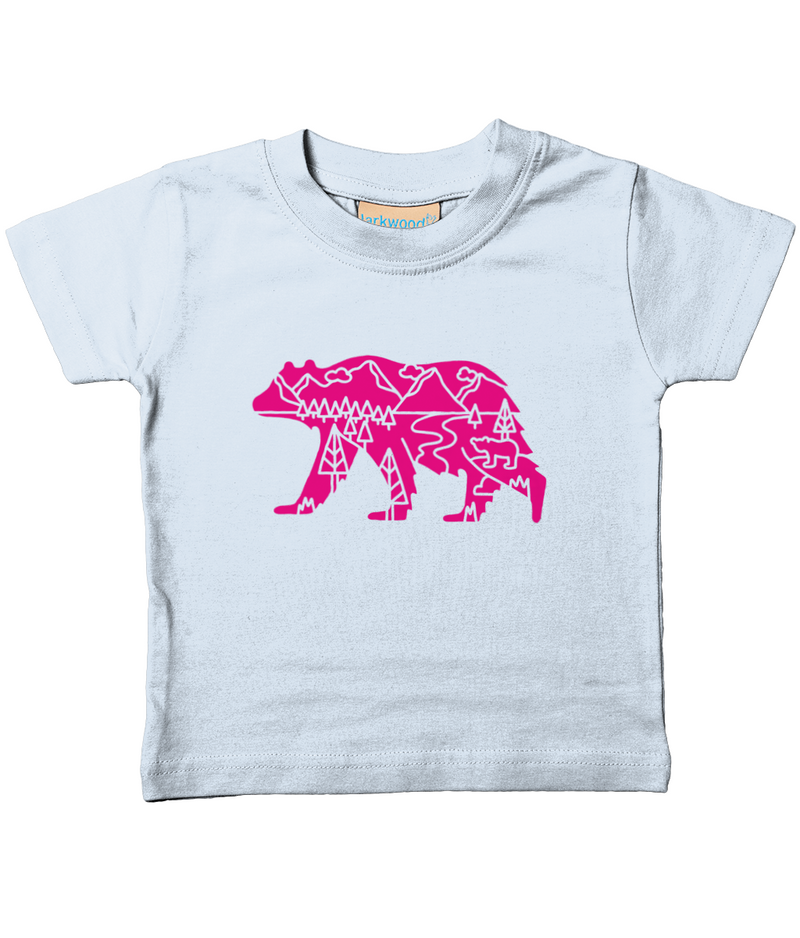 Beary Adventurous Pink Design T-Shirt