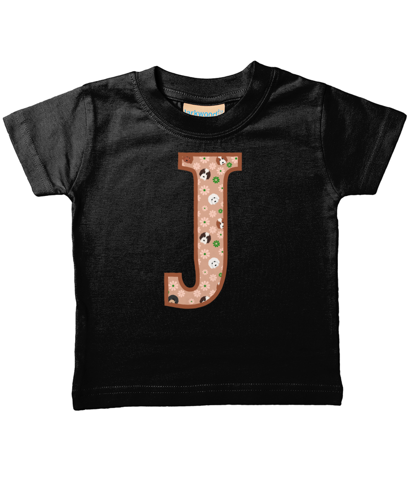 Doodle Dogs Letter J T Shirt