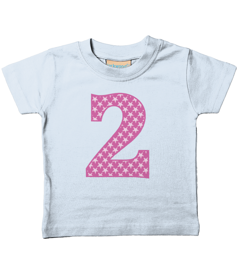 Pink Starfish Age 2 T Shirt